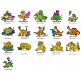 16 Land Before Time Embroidery Designs Collection 01